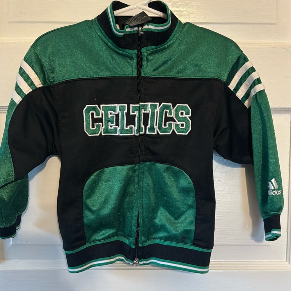 Adidas Boston Celtics zip-up 24-months